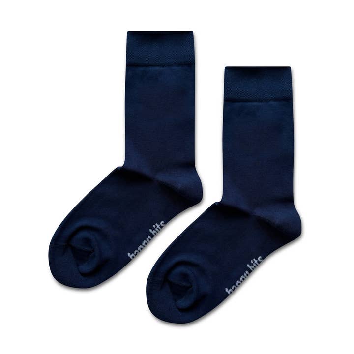 Plain Bamboo Socks - Midnight Navy for wholesale by Happy Bits Socks