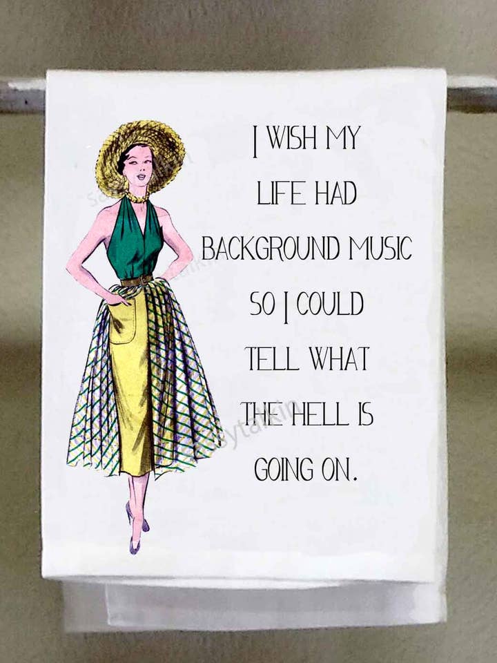 Fille impertinente, j'aimerais que ma vie ait une musique de fond... pour la vente par Sassy Talkin