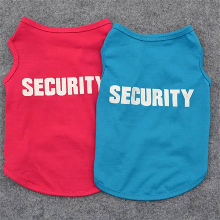 Furr-Baby Gifts - Wholesale Pet Costume - Dog - Security Clothing for Dogs Summer Pet T-shirt Costume
