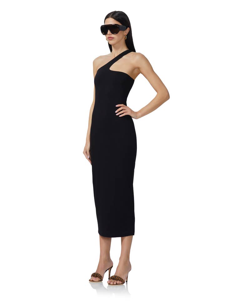 Sloane Midi Dress - Noir for wholesale on Faire
