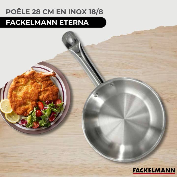 Zenker - Wholesale Pan - Stainless steel pan 28 cm Fackelmann Eterna1
