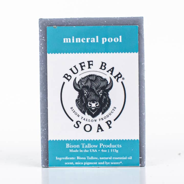Mineral Pool Bison Tallow Soap Bar - 4oz for wholesale by Big Crazy Buffalo