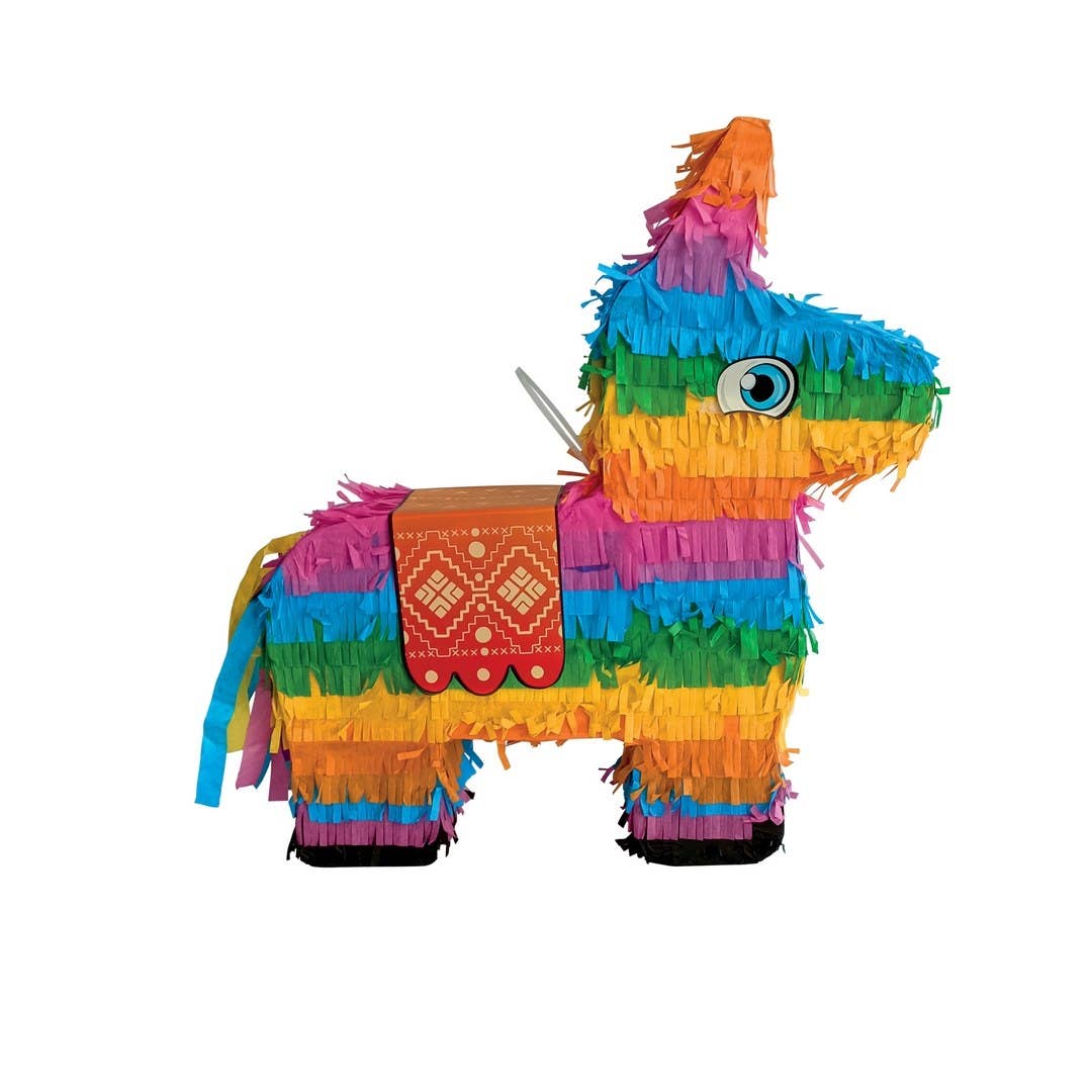 P'tit Clown - Vendita all'ingrosso Regalini per gli invitati - Pinata asino multicolore 39 cm x 44 cm0