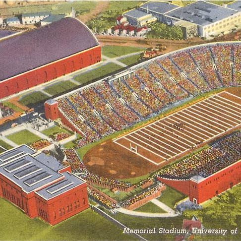 Kunstdruk MN-114 Universiteitsstadion, Minneapolis voor wholesale door Found Image Press
