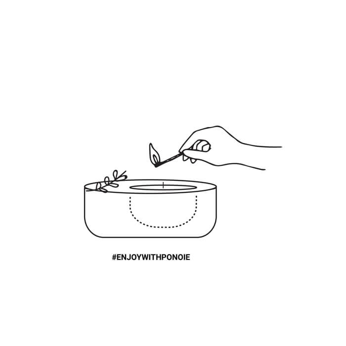 Ponoie - Wholesale Jar/Filled Candle - WOODY MUSK FLOWERY CANDLE 400ML2