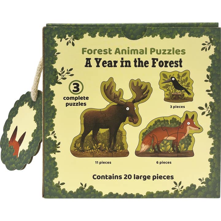 EDC Publishing - Wholesale Puzzle - Kids - A Year in the Forest Puzzles: Forest Animals2