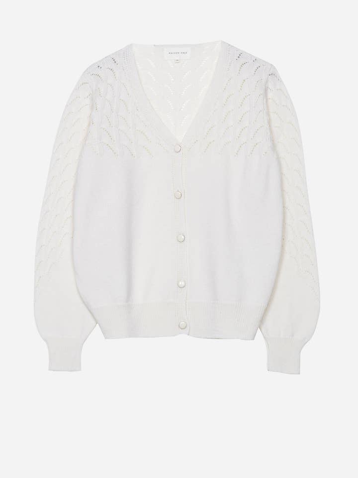 CARDIGAN LANVERS milk for wholesale by Maison Anje