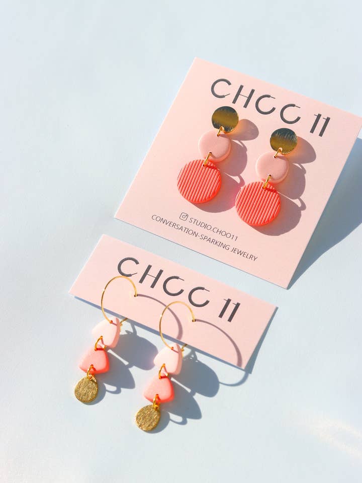 ZWEIFARBIGE OHRRINGE für den Großhandel von Studio Choo11