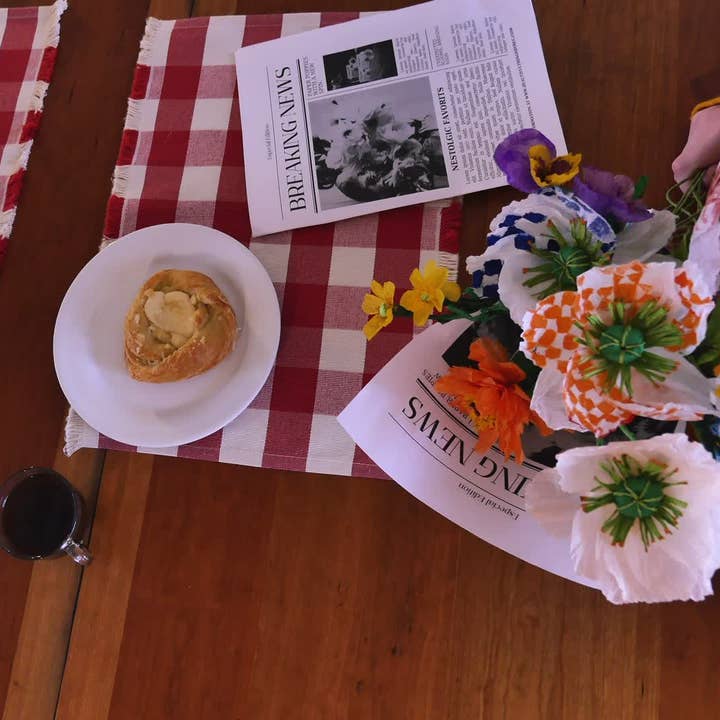 Beautiful Things By Bec - Wholesale Artificial Flowers - Paper Artificial Patterned Quilt Poppies, Colorful Decor,9