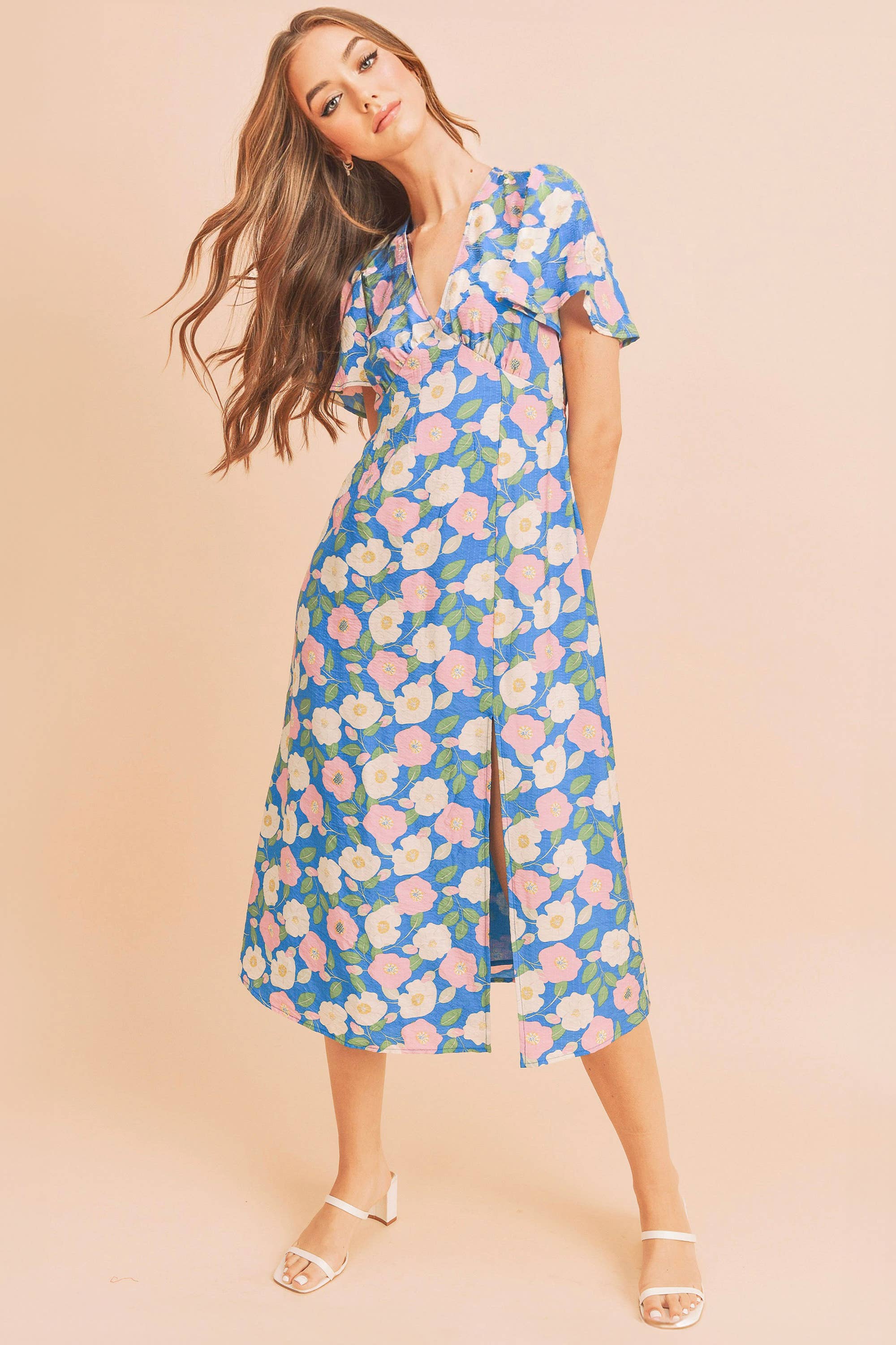 4109BK Inessa Floral Dress 3 for wholesale on Faire6