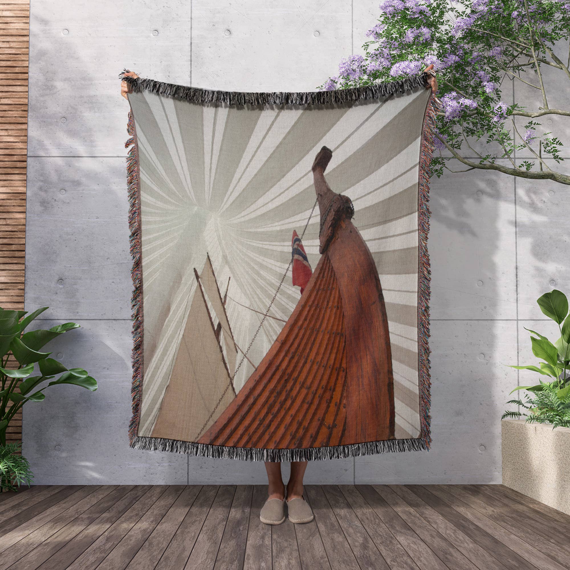 3dRose - Wholesale Throw Blanket - 3dRose, USA, Minnesota, Moorhead, Heritage Hejmkomst, Viking ship replica., Blanket2