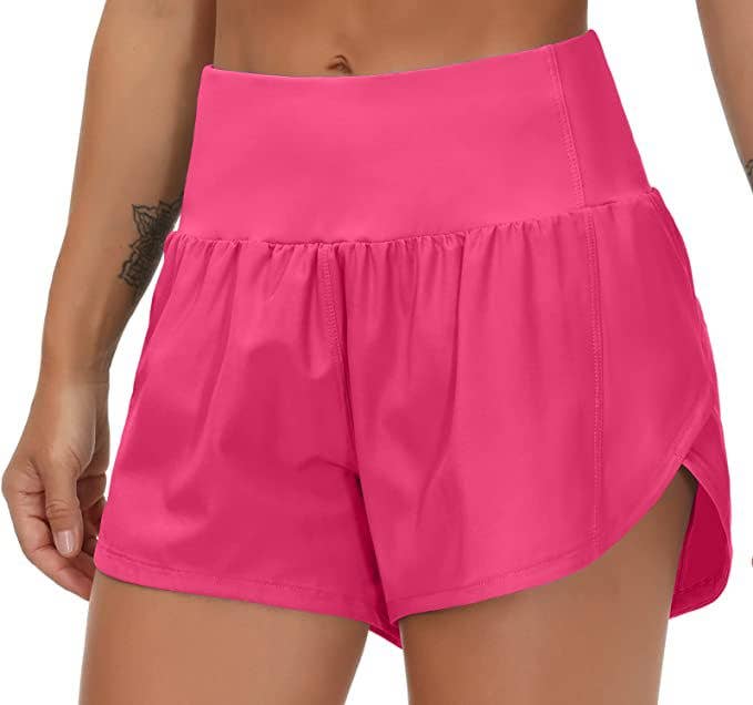 Rosa Clothing - Wholesale Shorts - Women's - athletic workout high-rise short w back pocket - 29 colors27