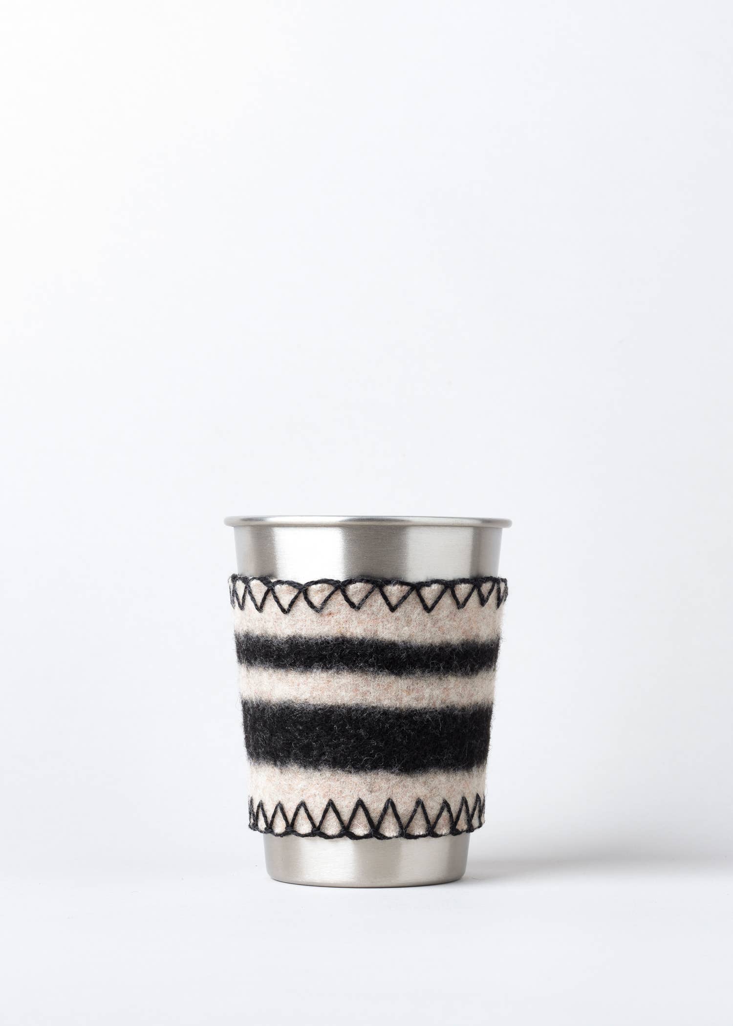 Citizen Burro – Großhandel Trinkglas/Tasse – Kleiner Stahlbecher mit Merino-Hülse, 12 oz7