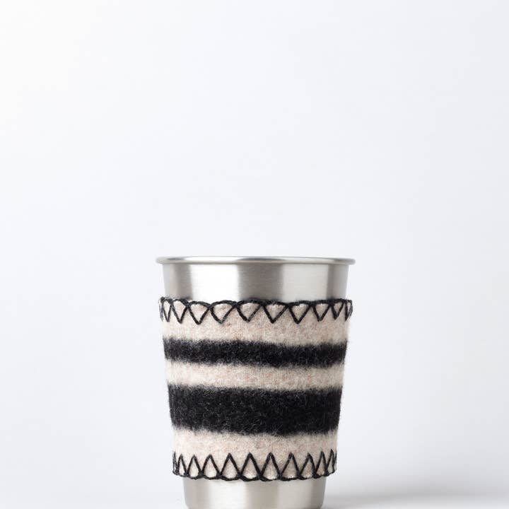 Citizen Burro – Großhandel Trinkglas/Tasse – Kleiner Stahlbecher mit Merino-Hülse, 12 oz7