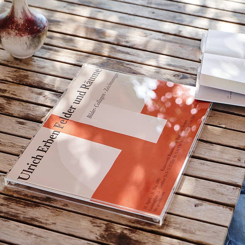 hide+seek SUPPLY CO - Wholesale Picture Frame - Float Acrylic Frame - Clear with Chase Artwork1