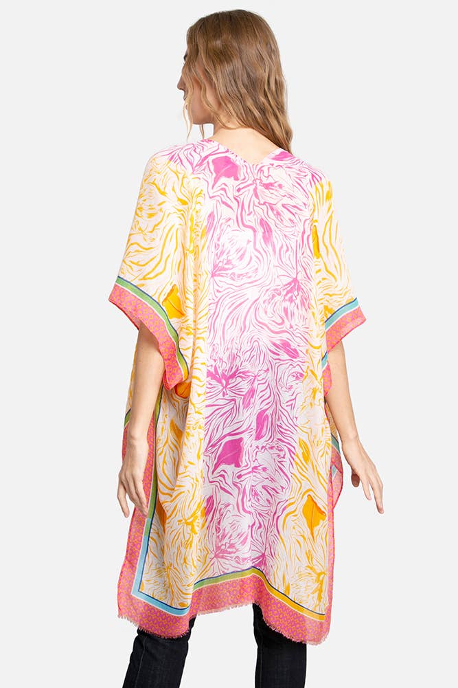 Hana - Venta al por mayor Camisola de baño - Mujer - Cubierta ondulada con estampado mixto3