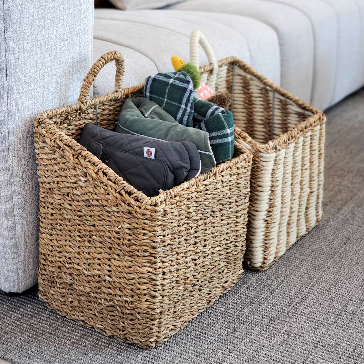 KORISSA - Wholesale Basket - Handwoven Wicker Storage Basket • Ula Square Basket7
