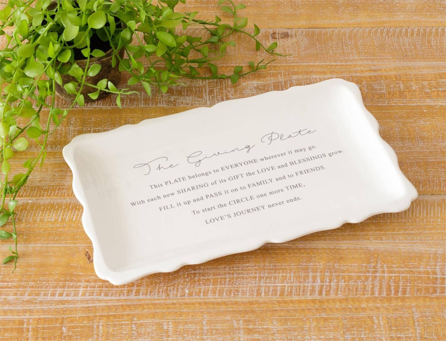 Audrey's Home & Gift – Großhandel Dekorative Platte/Teller/Schüssel – Der Schenkteller (Pk/02)1