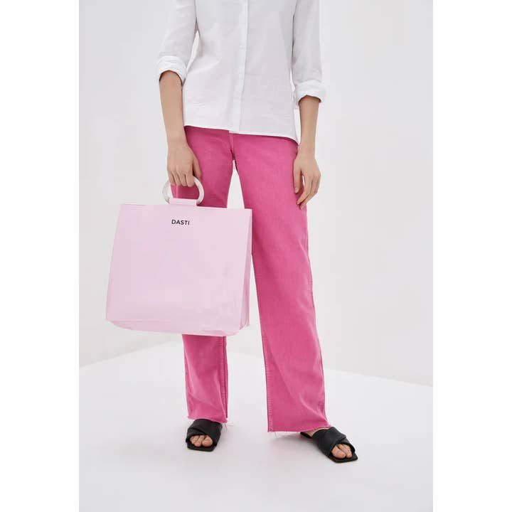 DASTI - Wholesale Tote Bag - Women's - Dasti Summer Vinyl PVC Handbag Wareproof Pink1