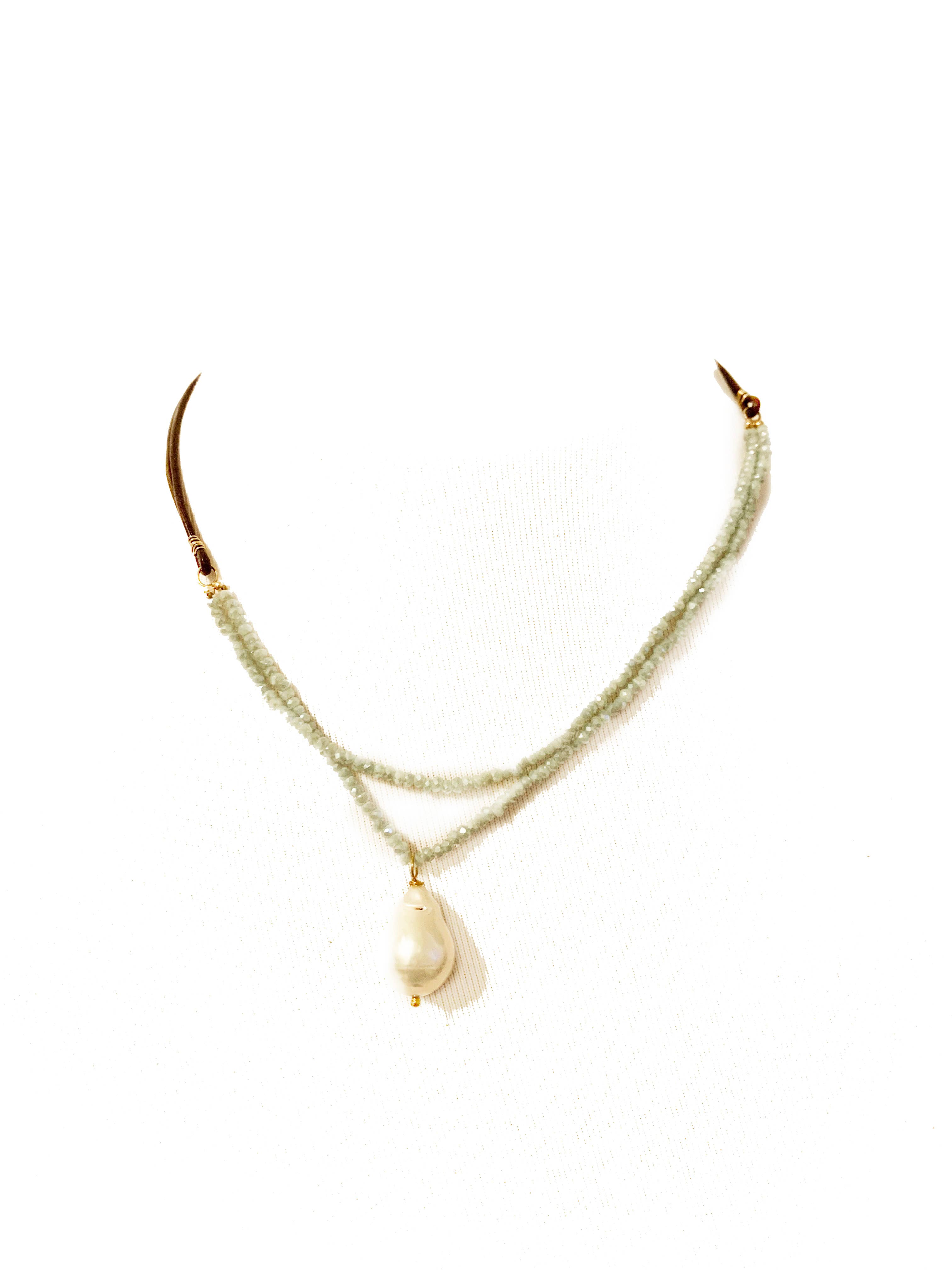 Hila - Wholesale Pendant/Charm Necklace - Cape Double Stranded Pendant Necklace6