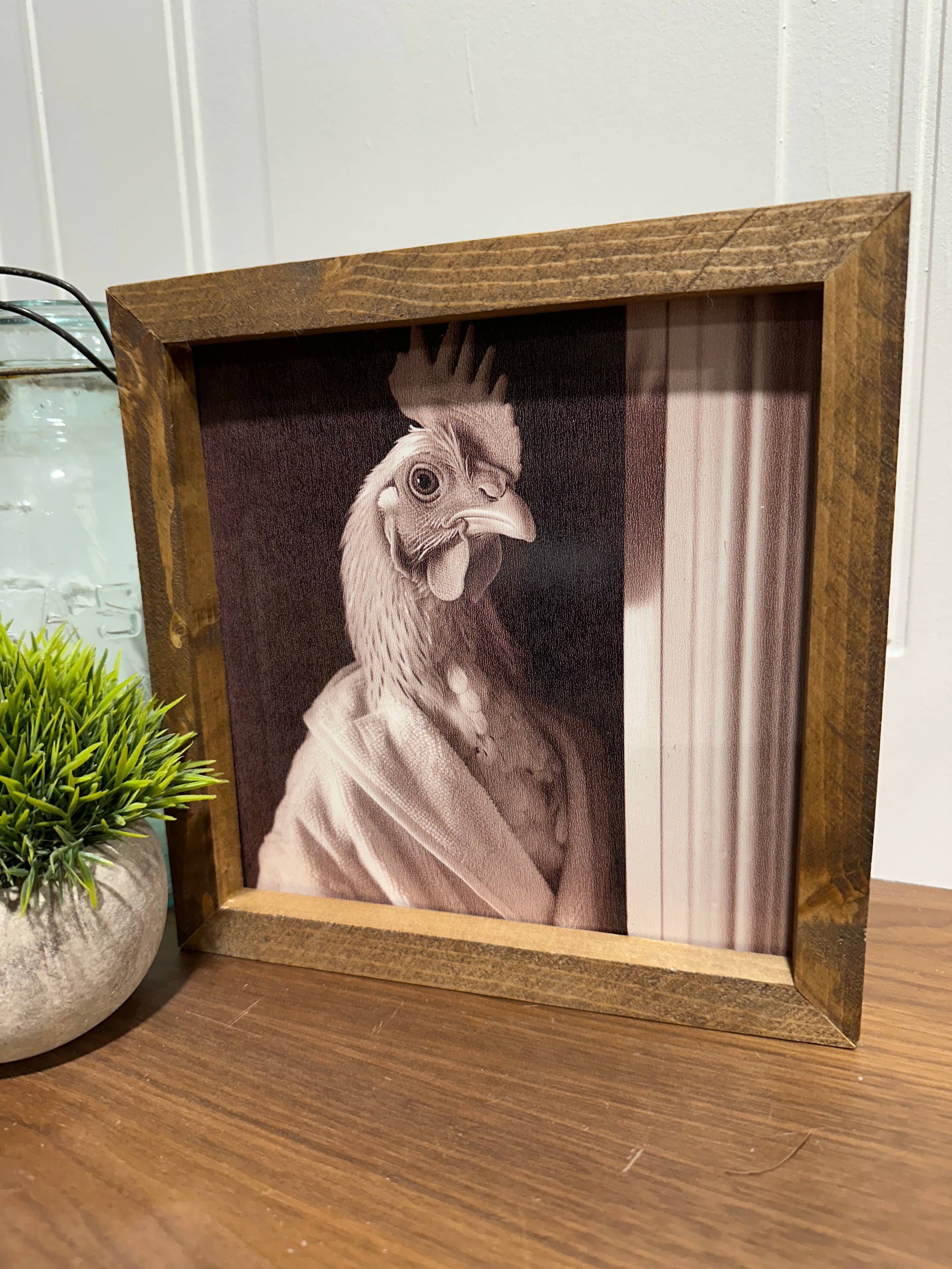 The Broken Board - Wholesale Bathroom Sign - Chicken in a bathrobe6