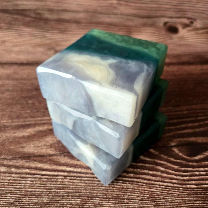 Pretty Soap Co. - Wholesale Bar Soap - Valley Storm Handcrafted Soap, Fresh Evergreen Scent7