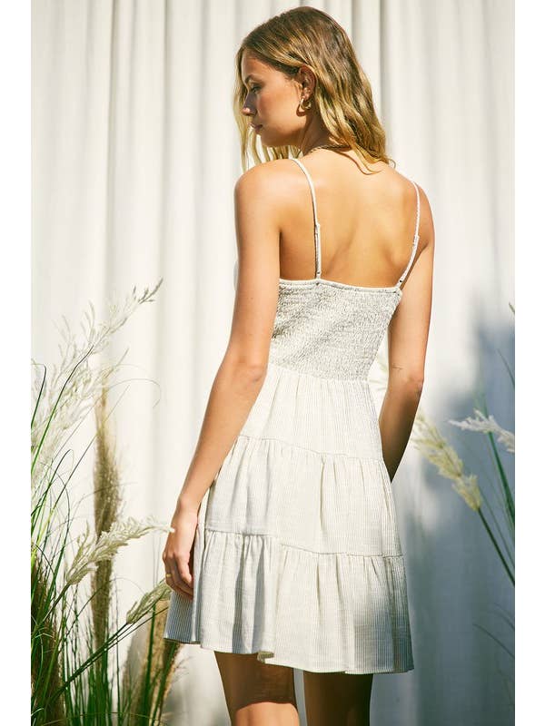 ILLA ILLA - Vente Robe – femme - Robe rayée en lin12