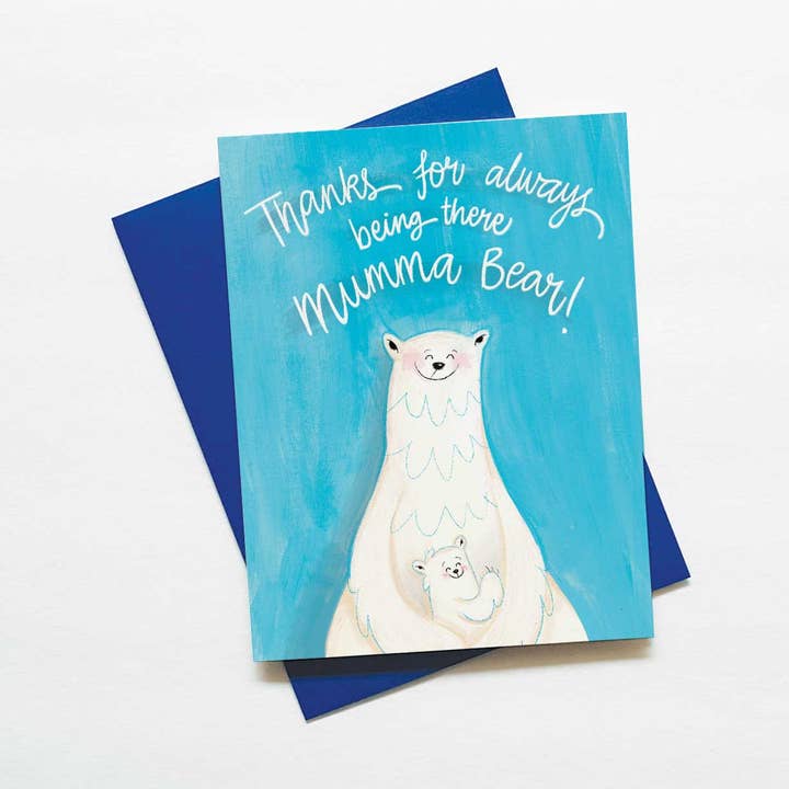 Mumma Bear Card for wholesale by Green Bean Studio