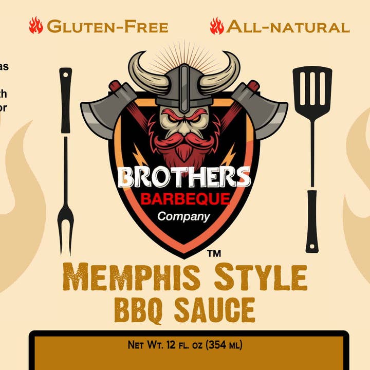 Brothers Barbeque Company - Wholesale BBQ Sauce - Brothers Barbeque Company's Memphis style barbecue sauce 12 oz2