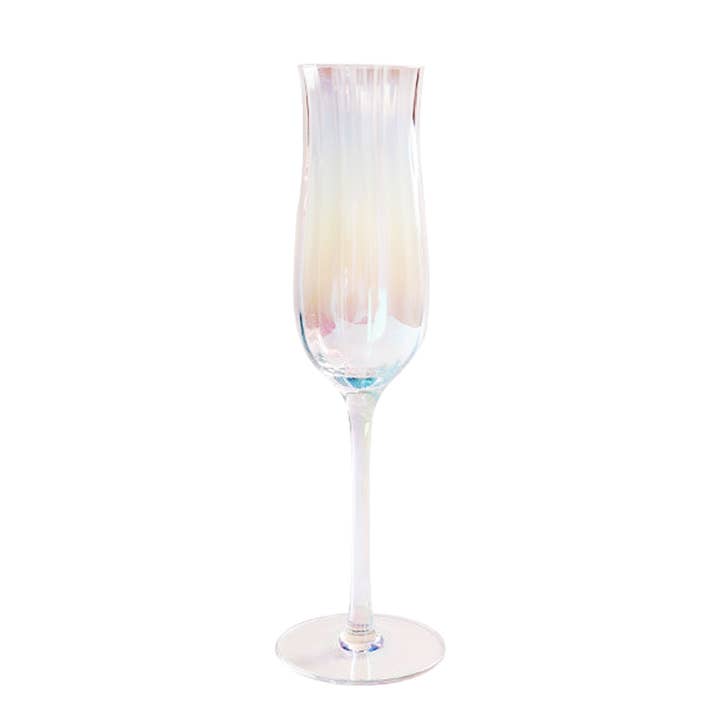 TUTU Home - Venta al por mayor Copas de champán - Vaso para flauta ondulada clásica «Petal»