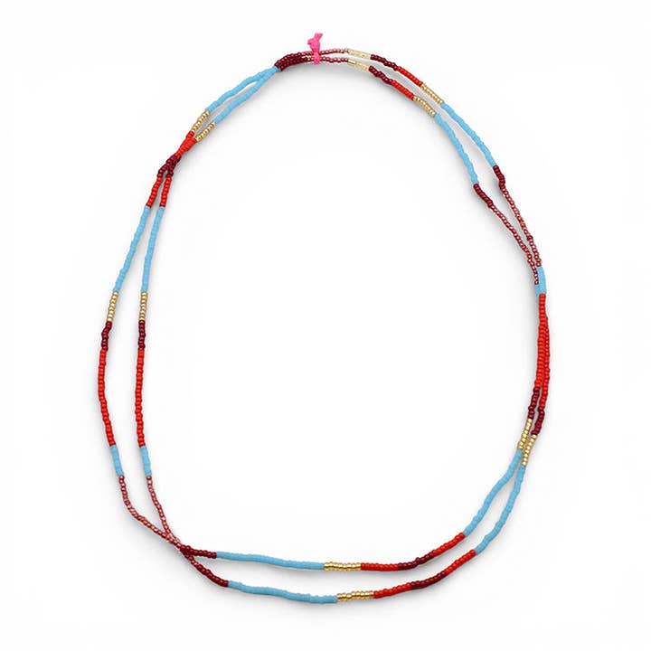 Rumi Chokers set of 2 / Red for wholesale by bluma project