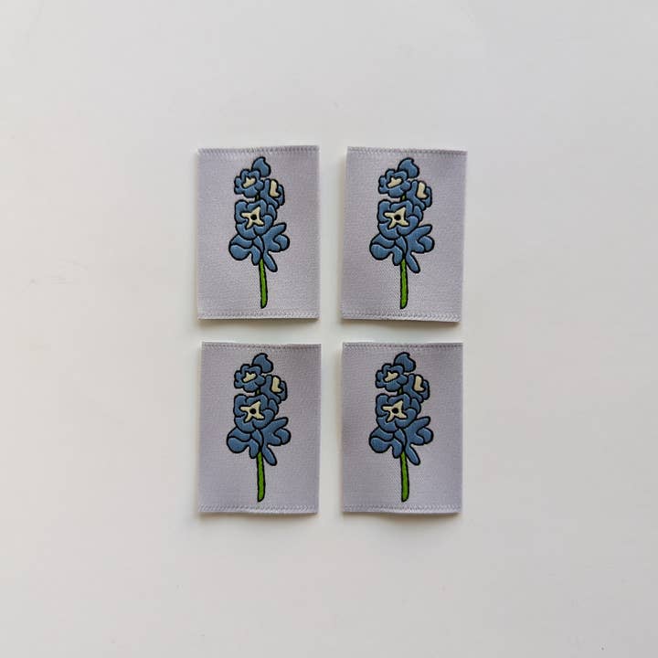 Intensely Distracted - Wholesale Craft Supplies - July Delphiniums | Woven Luxe Labels0