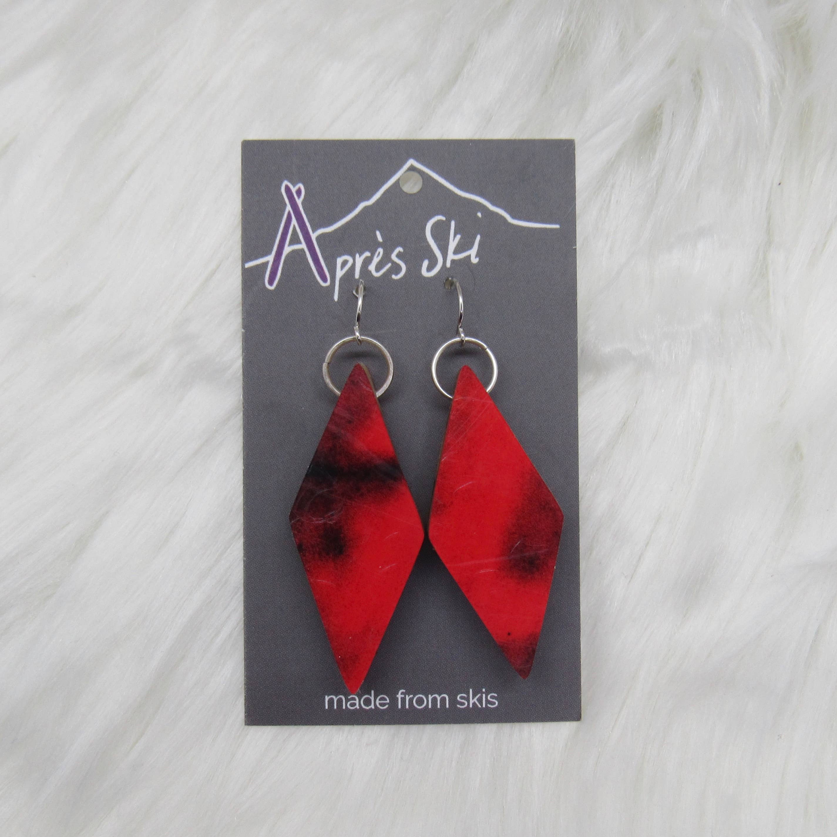 Après Ski Jewelry – Großhandel Ohrhänger – Double Diamond Skiohrring - versil3