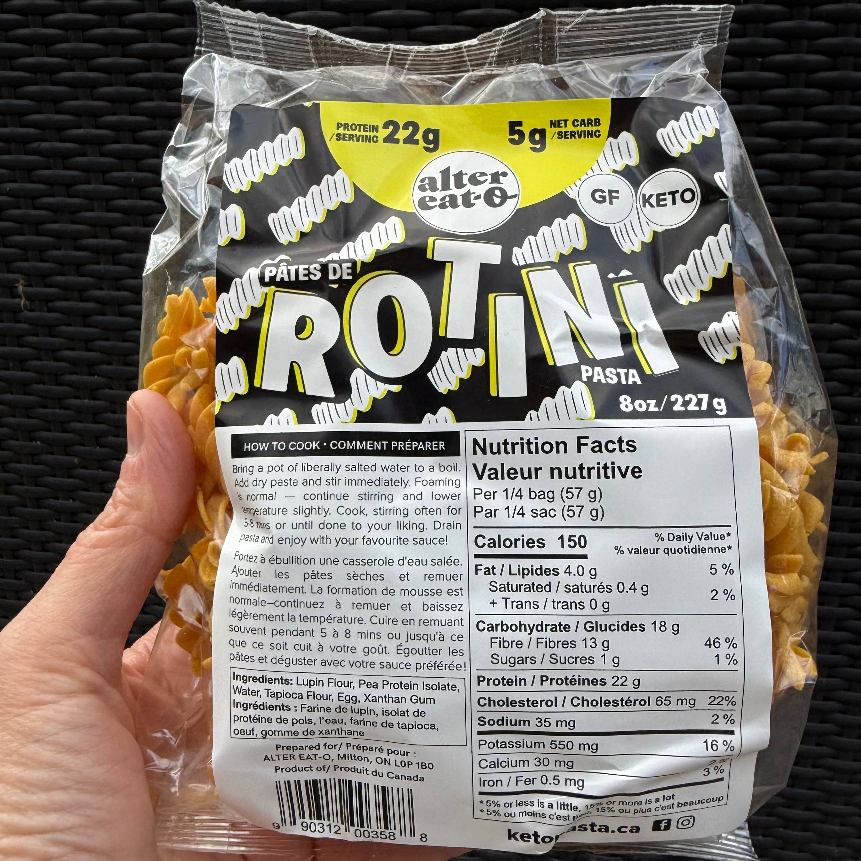 Alter Eat-o Inc. - Vente Pâtes - Pâtes protéinées à faible teneur en glucides, sans gluten, céto4