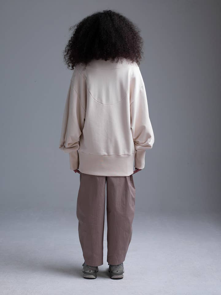 Lerz - Wholesale Sweatshirt - Women's - High Ribbed Oversized Sweatshirt7