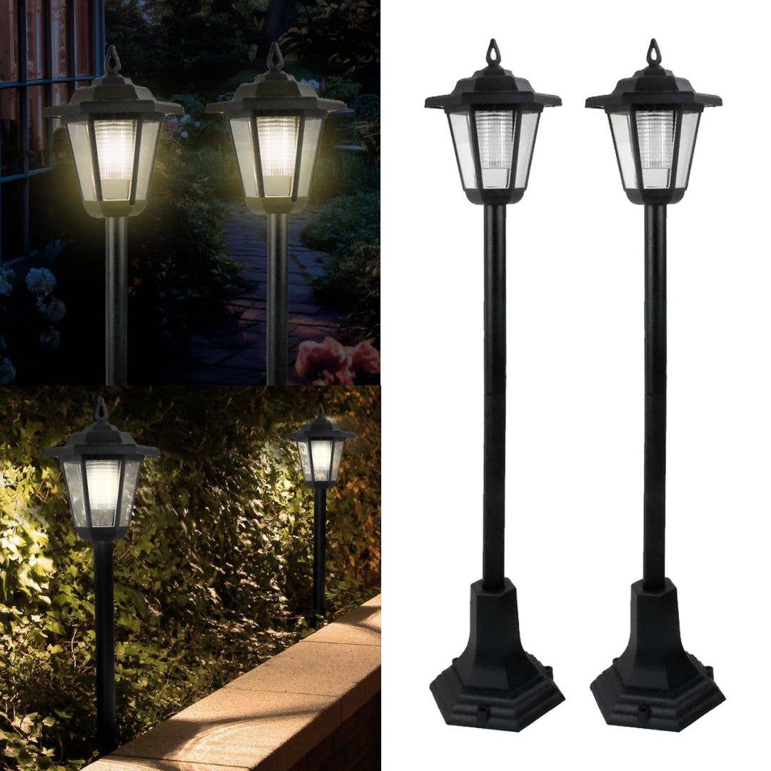 Daniel James - Wholesale Outdoor/Lawn Light - Pair of 83 cm Solar-Powered Outdoor Garden Post Lamps12