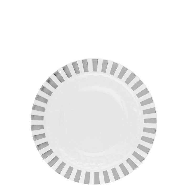 EcoQuality - Vente Assiette à salade - Assiette à salade blanche jetable en plastique de 7 po