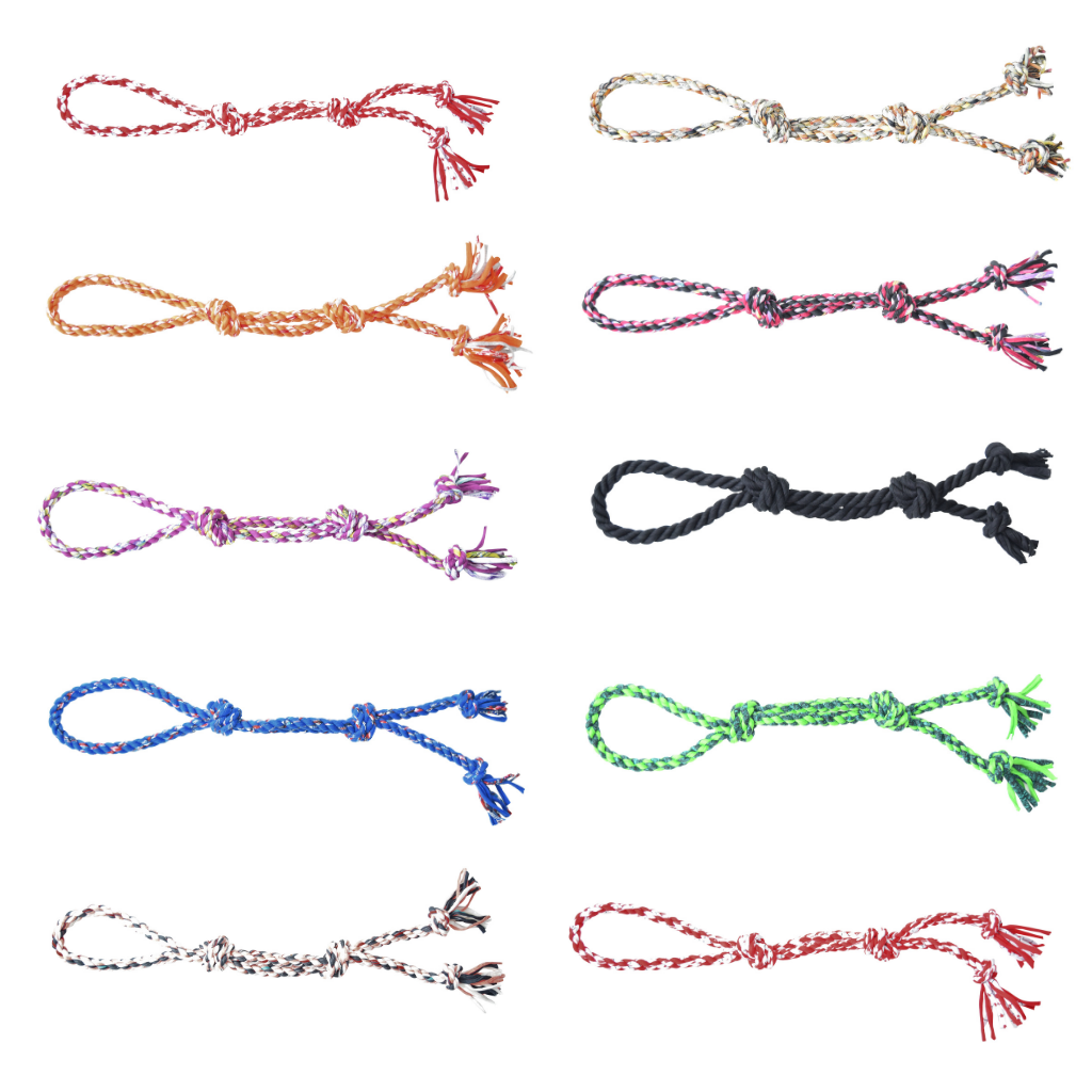 Shreds + rerope - Vendita all'ingrosso Giocattolo di corda - Cani - ReRope - Giocattolo per cani ad anello riciclato, 3 misure (assortimento da 10 pezzi)14