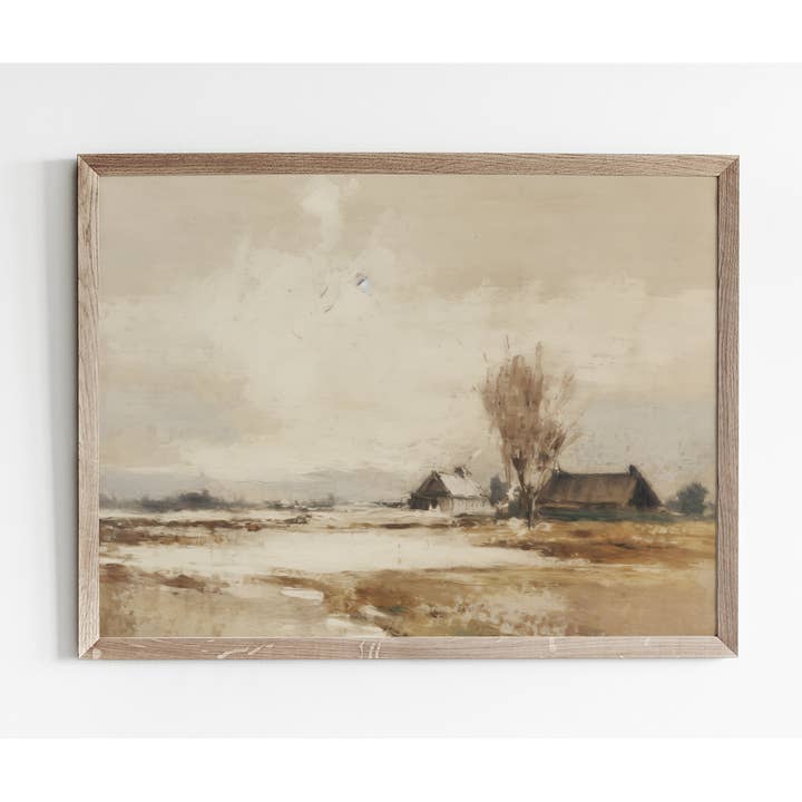 Porter Lane Home - Wholesale Art Print - Fall Field {House} Art Print