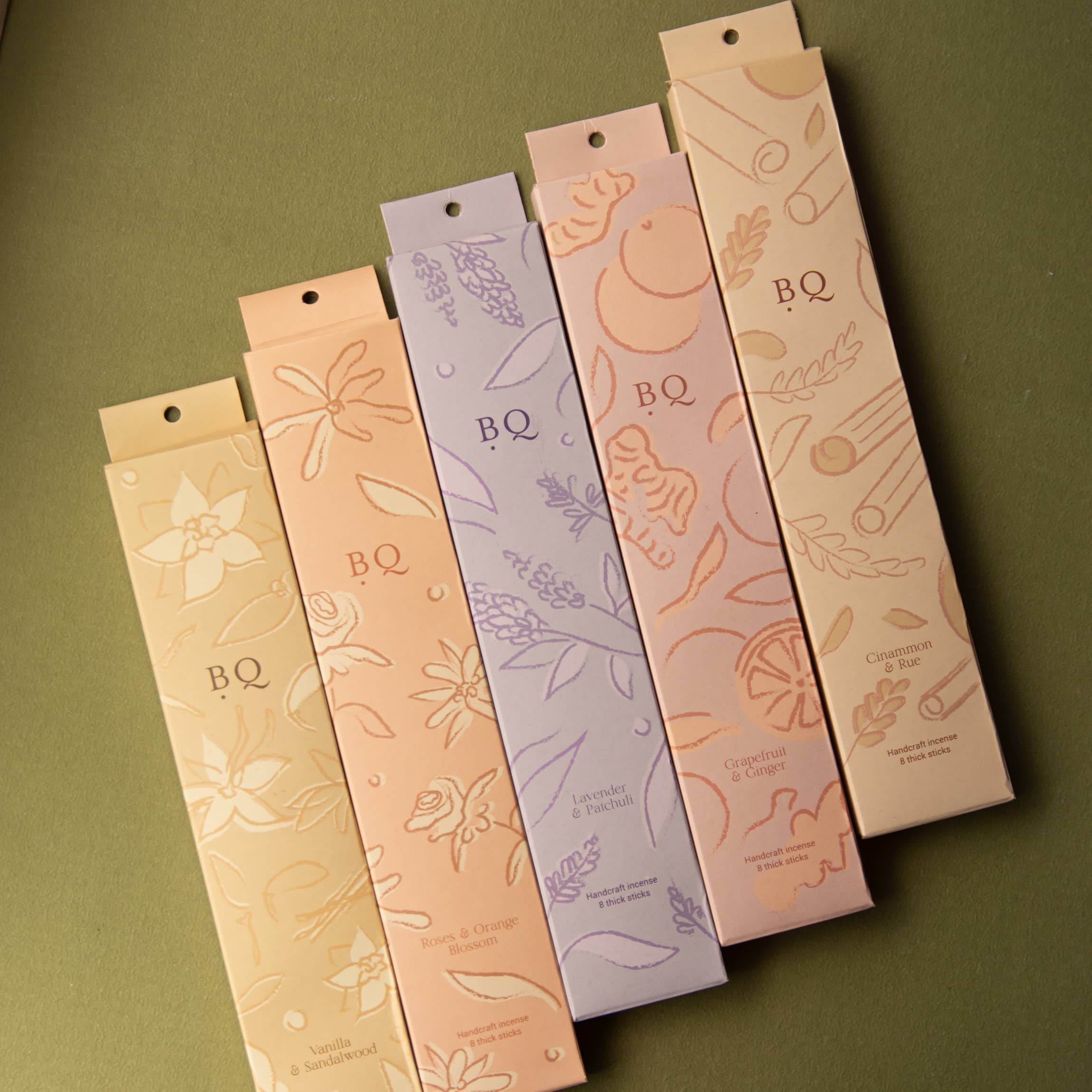 Botanique - Venta al por mayor Incienso - Incienso artesanal grueso de vainilla y sándalo1