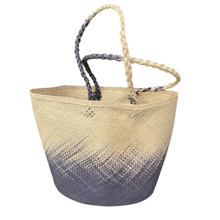 STRAW BAG, Grey Ombré for wholesale by L'ORA D'ORO