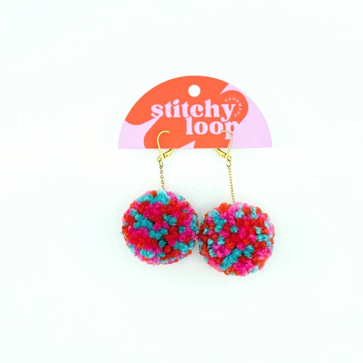 Stitchy Loop - Wholesale Dangle Earrings - Bubble Dangle Earrings