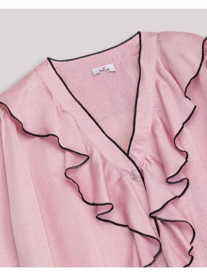 NIZA - Wholesale Blouse - Women's - Ruffled blouse Tarifa7