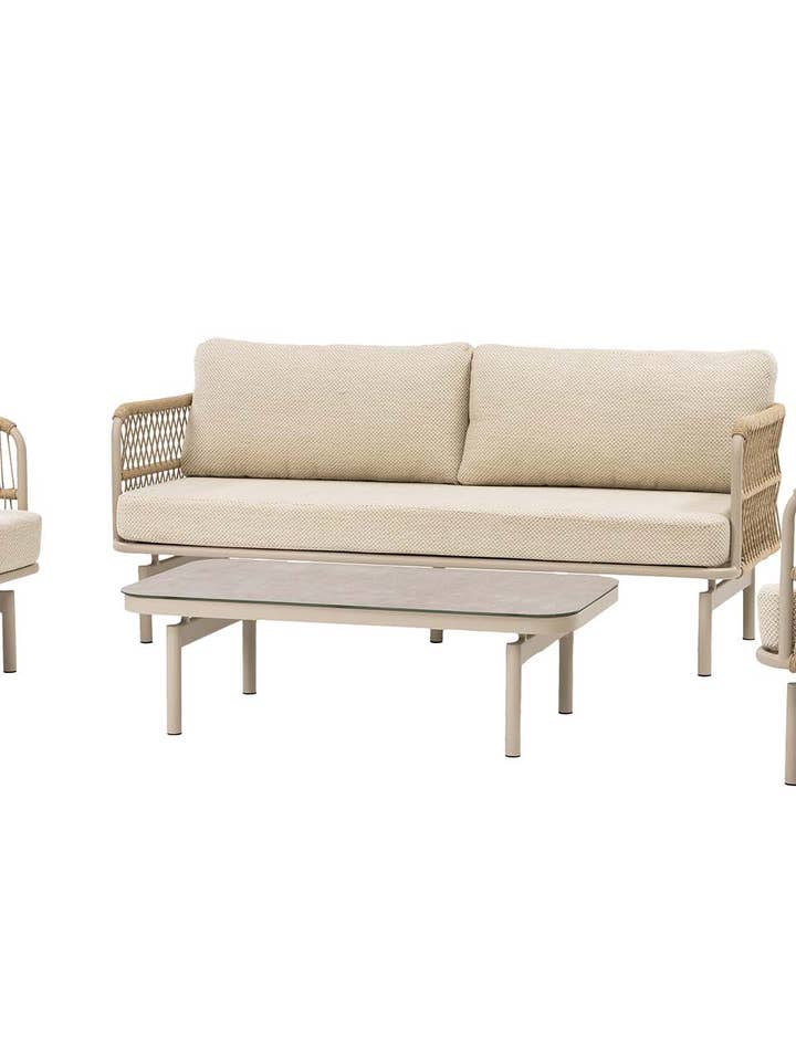 4-teiliges Garten-Set Aluminium Keramik #1 für den Großhandel von Aria Outdoor - GARPE GROUP - GARCÍA PÉREZ Y CÍA S.L.