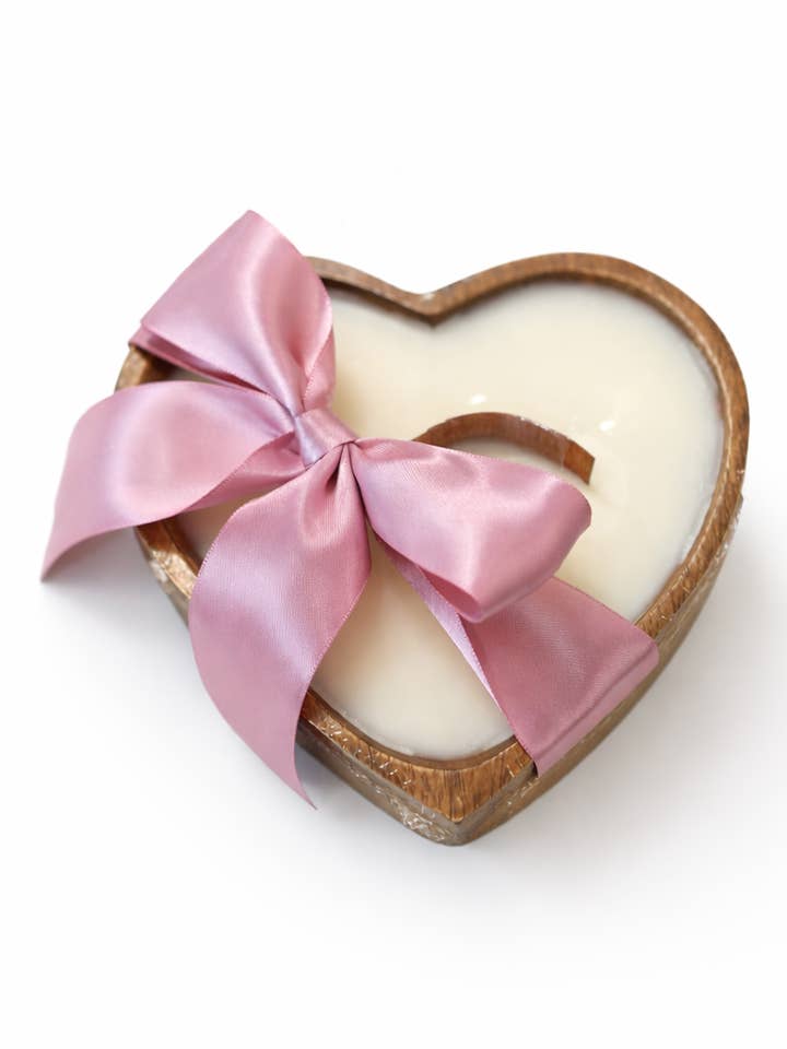 Vanilla Cashmere Wooden Bowl Luminary for wholesale by The Willow Tree Co