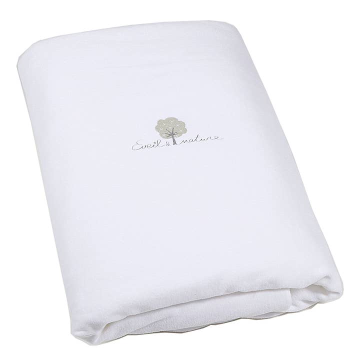 Witte deken 100 x 140 cm van biologisch katoenfluweel voor wholesale door Eveil et Nature
