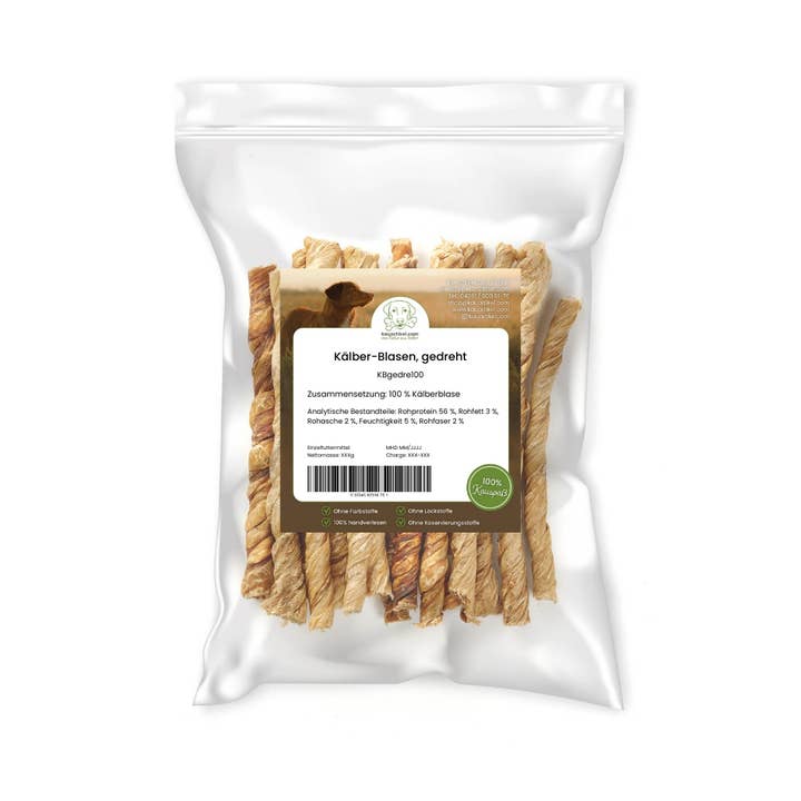 Kauartikel.com GmbH - Wholesale Pet Bone/Rawhide - Dog - Calf bubbles, turned1