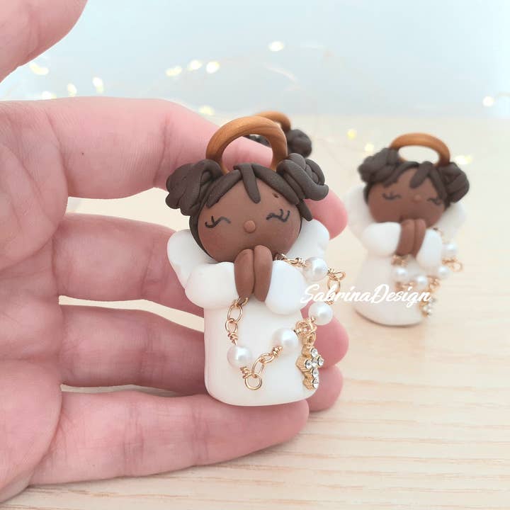 SabrinaDesign - Wholesale Party Favor Bag/Box - Angel rosary favor, birth favors, baptism favors, girl communion favors