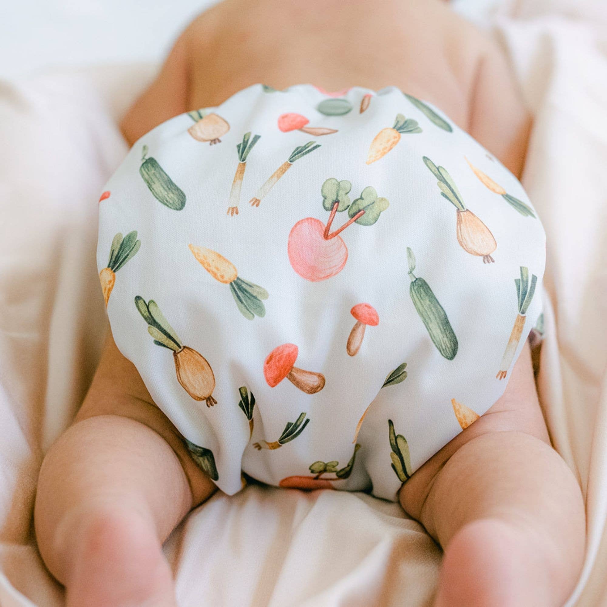 Just Peachy - Wholesale Nappy (cloth) – Baby - Cloth Diapers Nature Collection Single Set -Farmer's Market1