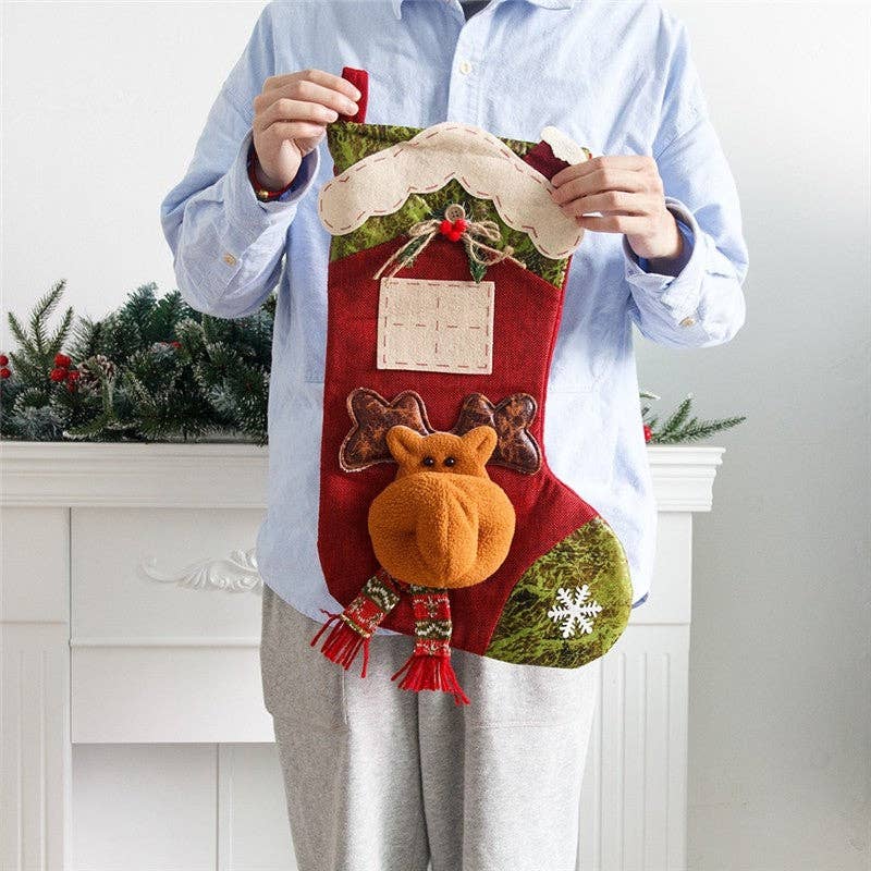 ShieldChic - Wholesale Holiday Stocking - Christmas Stocking Candy Bag Pendant House Big Stocking Decoration Gift Bag6